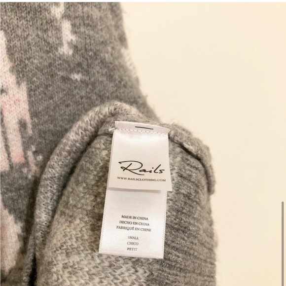 Rails Virgo Grey Tie Dye Sweater Size Small - Picture 5 of 9